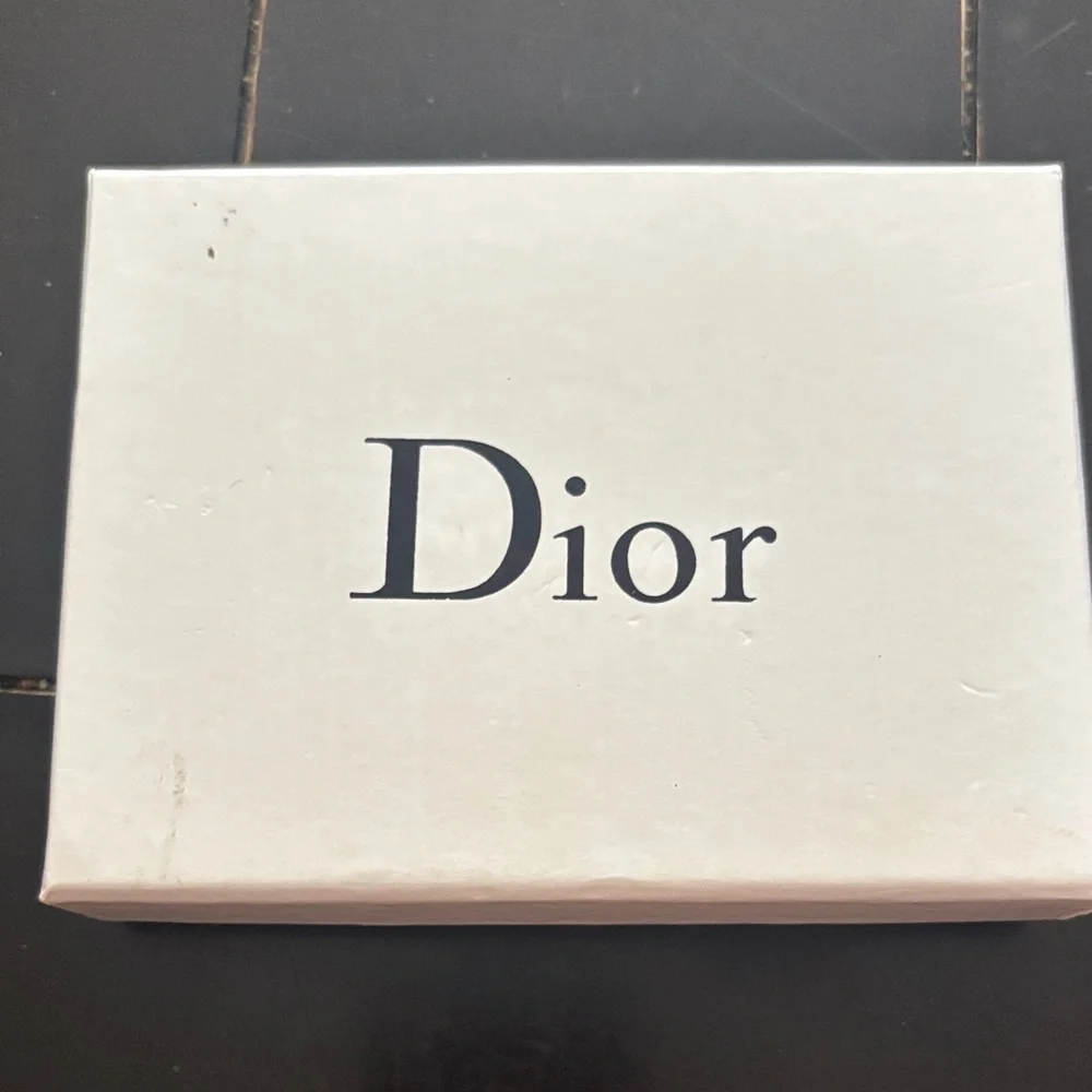 Dior Black and Cream Card Holder